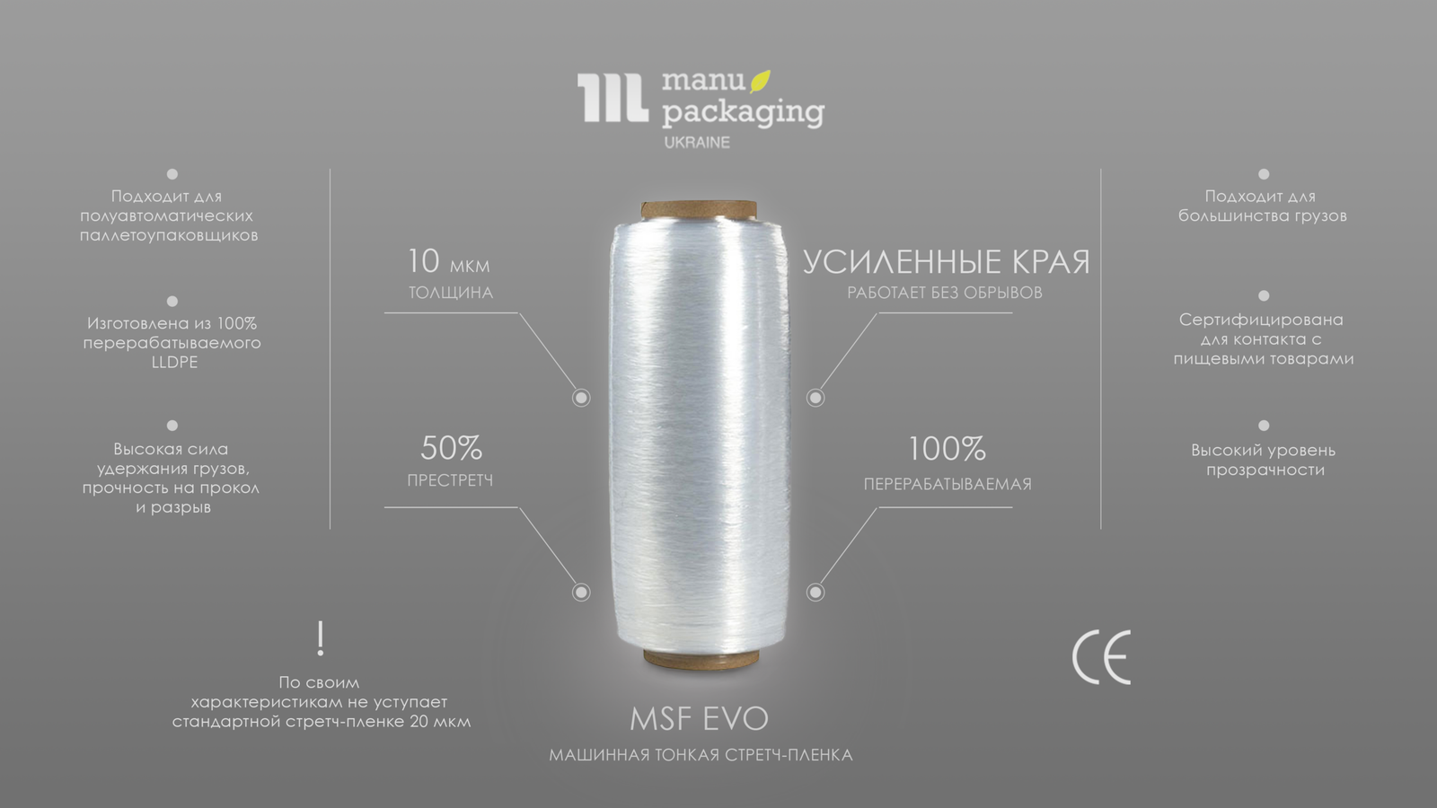 MSF EVO 10 мкм стретч-пленка