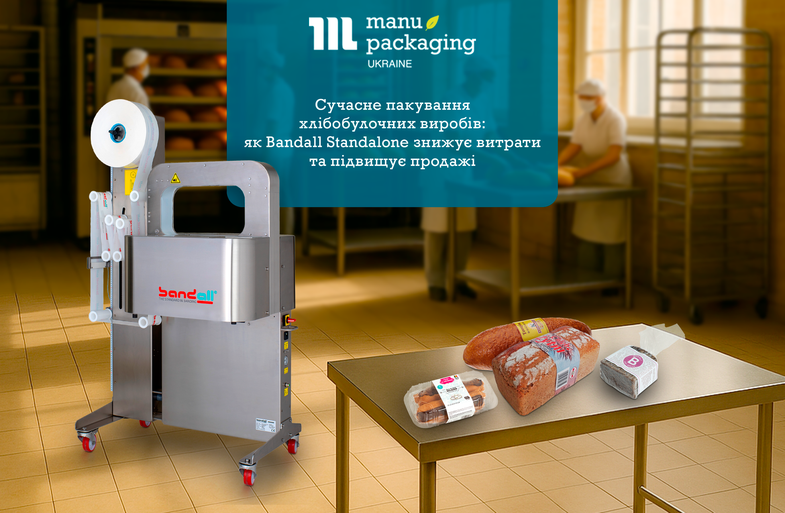 Сучасне пакування хлібобулочних виробів як Bandall Standalone знижує витрати та підвищує продажі